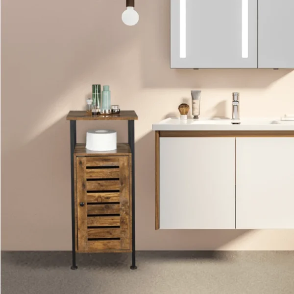 Cabinet Storage Cupboard Wooden Vanity Unit - Image 3