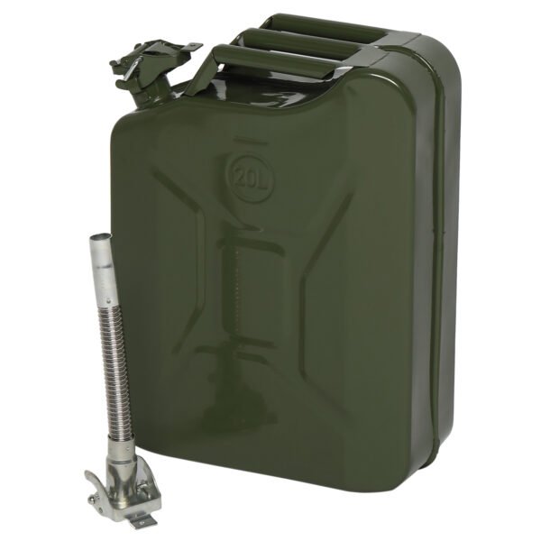 Fuel Storage Jerry Can with British Style Pour Tube 20L