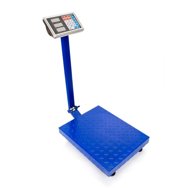 LCD Digital Platform Scale Blue UK Plug