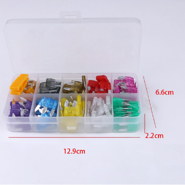 120x Mini Blade Fuses Boxed Assorted Car Van Bike - Image 8