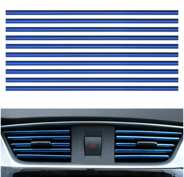 10x Car Air Conditioner Outlet Vent Trim Strip - Image 3