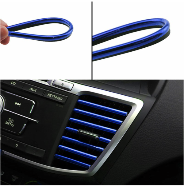 10x Car Air Conditioner Outlet Vent Trim Strip - Image 4