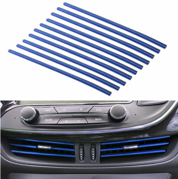 10x Car Air Conditioner Outlet Vent Trim Strip - Image 5