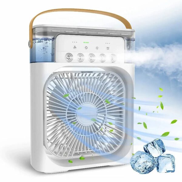 3in1 USB Fan Mist Air Conditioner with LED - Image 7
