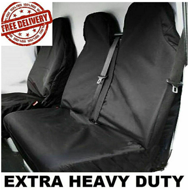 2+1 FORD TRANSIT MK6 MK7 MK8 HEAVY DUTY WATERPROOF SEAT COVERS - Image 5