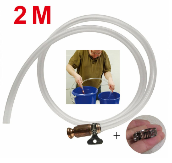 2m SELF PRIMING LIQUID TRANSFER SIPHON HOSE PIPE