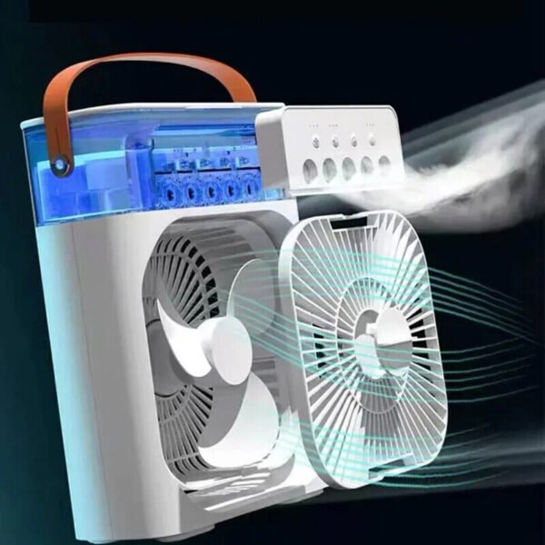 3in1 USB Fan Mist Air Conditioner with LED - Image 6