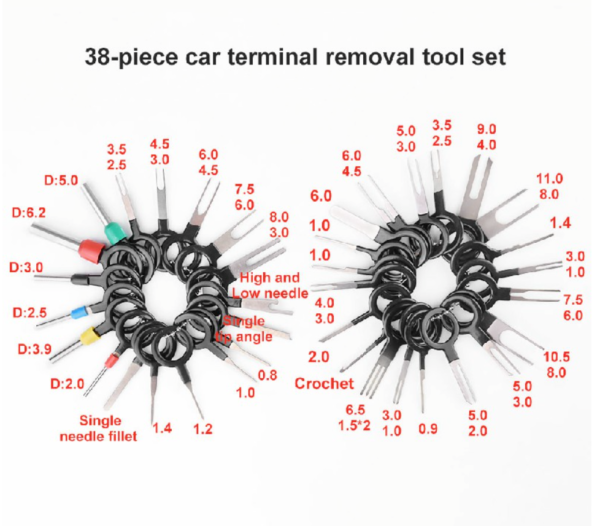 38PCS Car Electrical Wire Terminal Removal Tool kit - Image 3