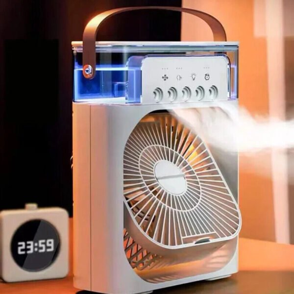 3in1 USB Fan Mist Air Conditioner with LED