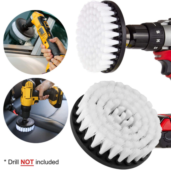 5 inch Electric Drill Soft Brush For Carpet Leather Upholstery Cleaning