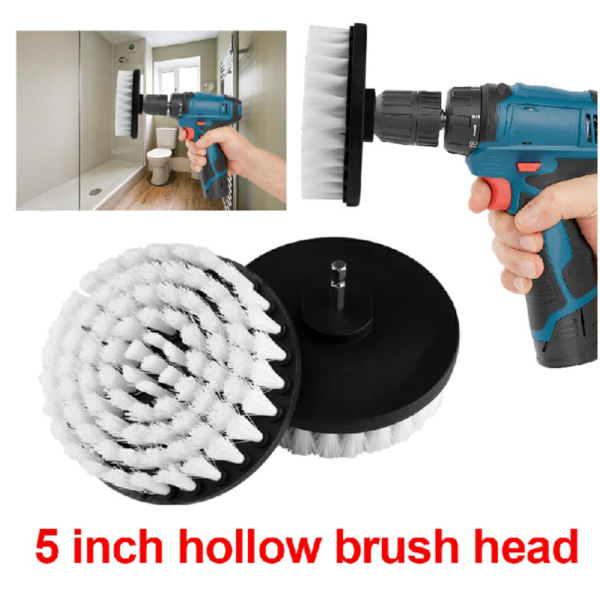 5 inch Electric Drill Soft Brush For Carpet Leather Upholstery Cleaning - Image 2