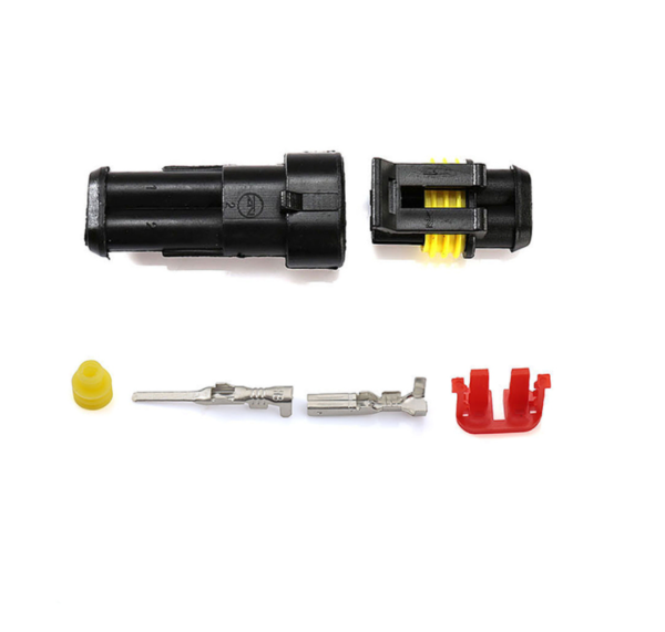 2 Pin Waterproof Electrical Wire Connector Plug - 10 PCS - Image 2