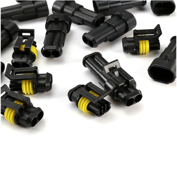 2 Pin Waterproof Electrical Wire Connector Plug - 10 PCS - Image 3