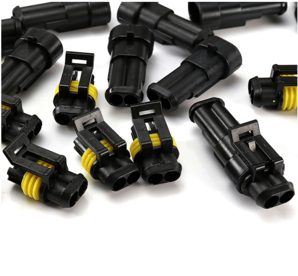 2 Pin Waterproof Electrical Wire Connector Plug - 10 PCS - Image 4