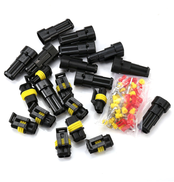 2 Pin Waterproof Electrical Wire Connector Plug - 10 PCS - Image 5