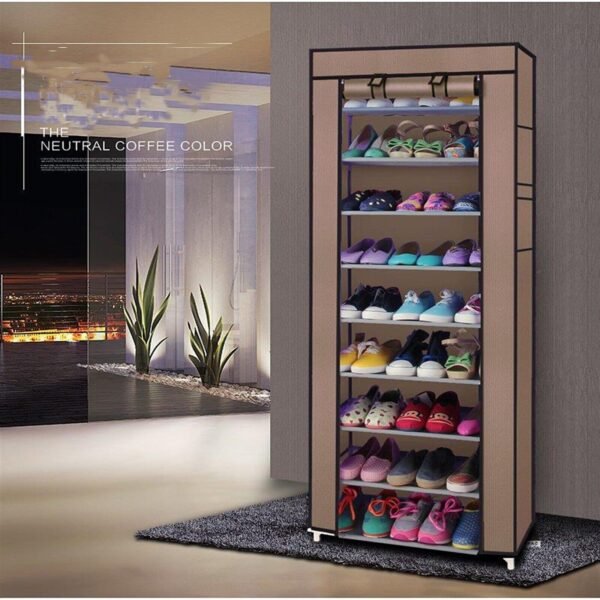 10 Tier Shoe Rack Cabinet Storage Organiser 27 Pairs - Image 2