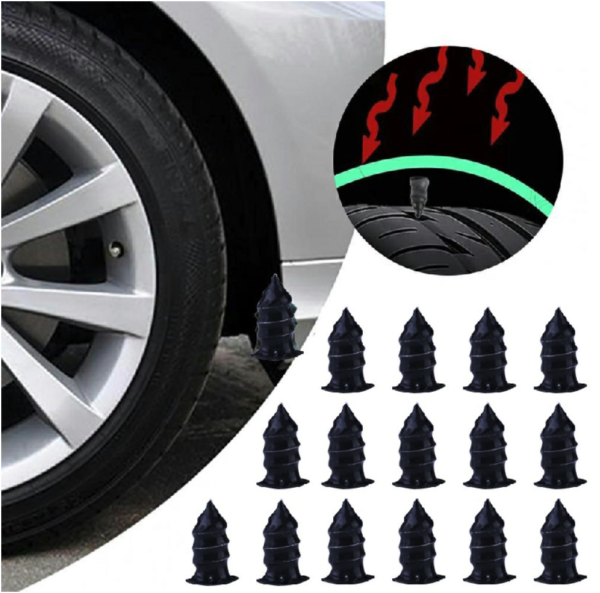 Puncture Repair Rubber Screw Kit for Tubeless Tire - Image 2
