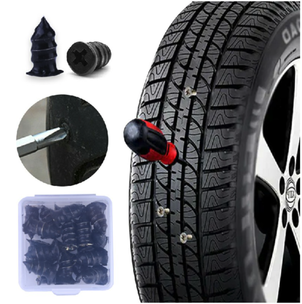 Puncture Repair Rubber Screw Kit for Tubeless Tire - Image 3