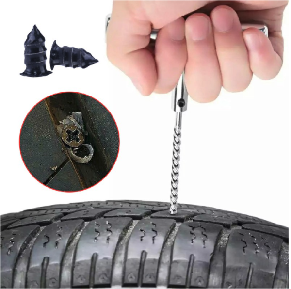 Puncture Repair Rubber Screw Kit for Tubeless Tire - Image 4