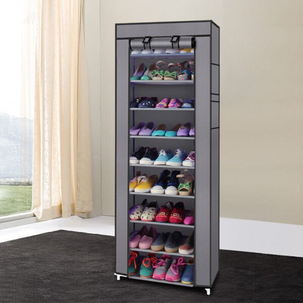 10 Tier Shoe Rack Cabinet Storage Organiser 27 Pairs - Image 5