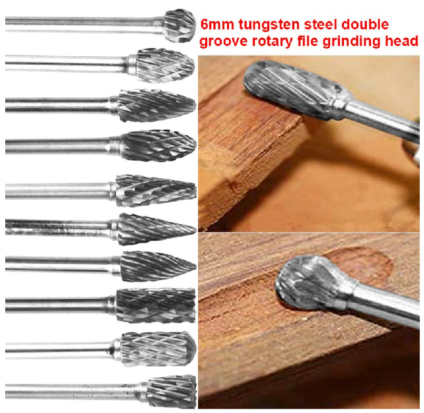 Tungsten Steel Grinding Head 10pcs 3*6mm - Image 2