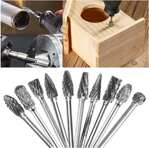 Tungsten Steel Grinding Head 10pcs 3*6mm - Image 3
