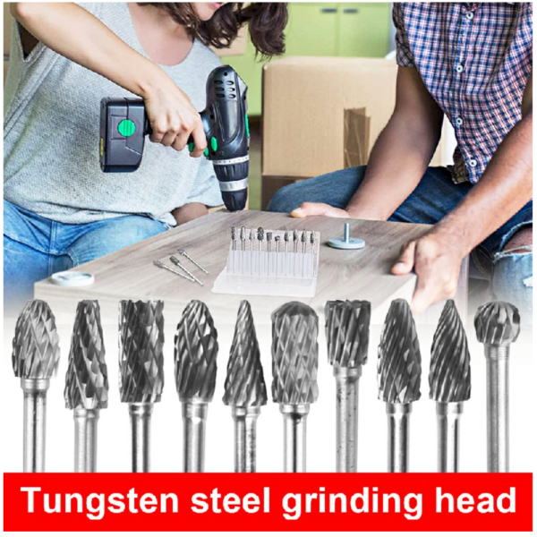 Tungsten Steel Grinding Head 10pcs 3*6mm - Image 4