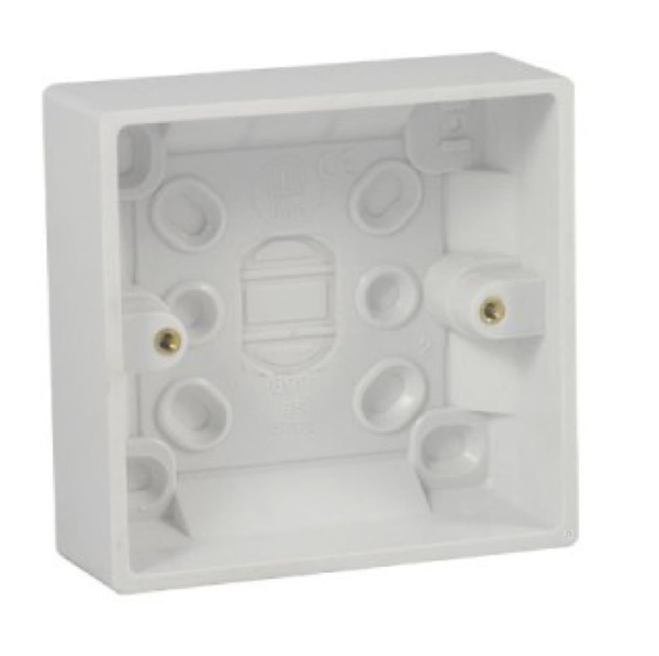 Single Light Switch & 25mm Back Box Pattress - Image 2