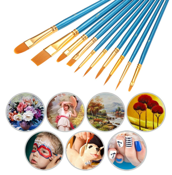 10 PCS ARTISTS PAINT BRUSH SET - Image 4