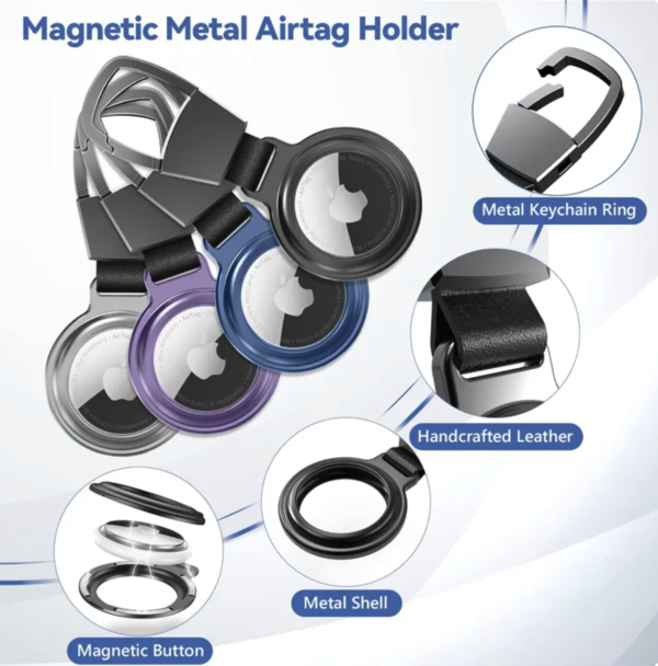 Magnetic Metal Holder For Apple AirTag - Image 2