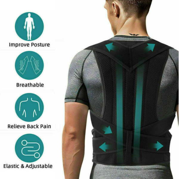 Neoprene Posture Corrector Lumbar Shoulder Support Belt