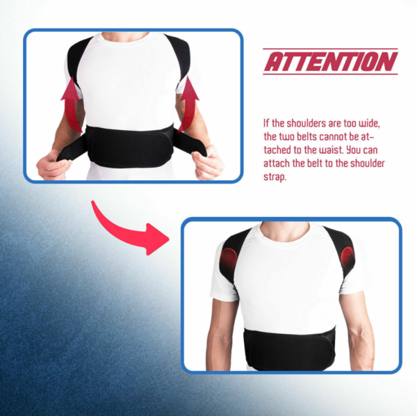 Neoprene Posture Corrector Lumbar Shoulder Support Belt - Image 10