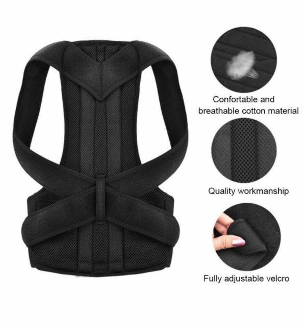 Neoprene Posture Corrector Lumbar Shoulder Support Belt - Image 12