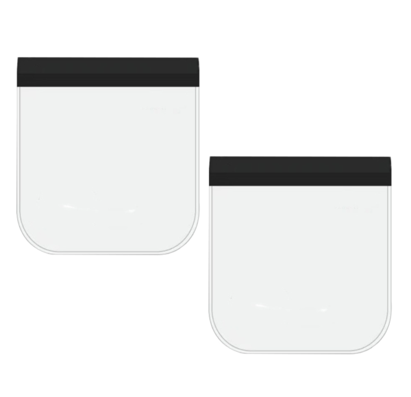 2Pcs Clear Travel Toiletry Bags 20x20cm - Image 3