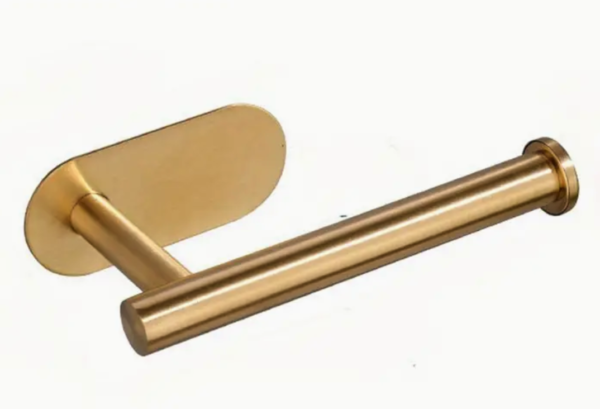 Stainless Steel Toilet Roll Paper Holder Strong Self Adhesive Stick Wall Mount - Image 10