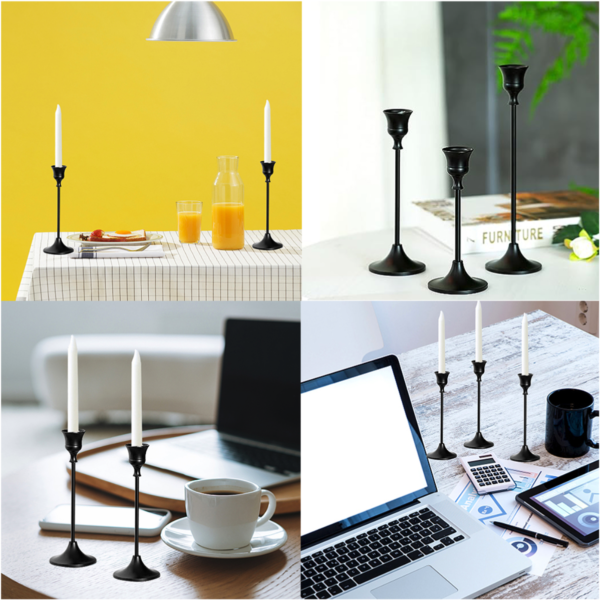 3Pcs Nordic Tall Candlestick Decorative Candle Holders - Image 6