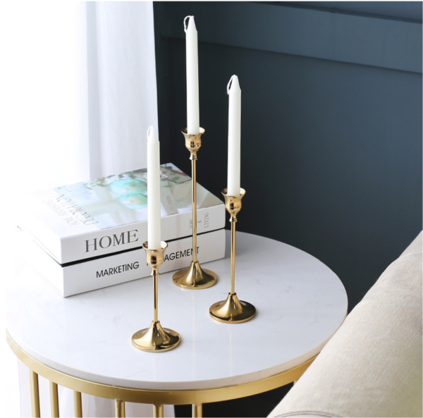 3Pcs Nordic Tall Candlestick Decorative Candle Holders