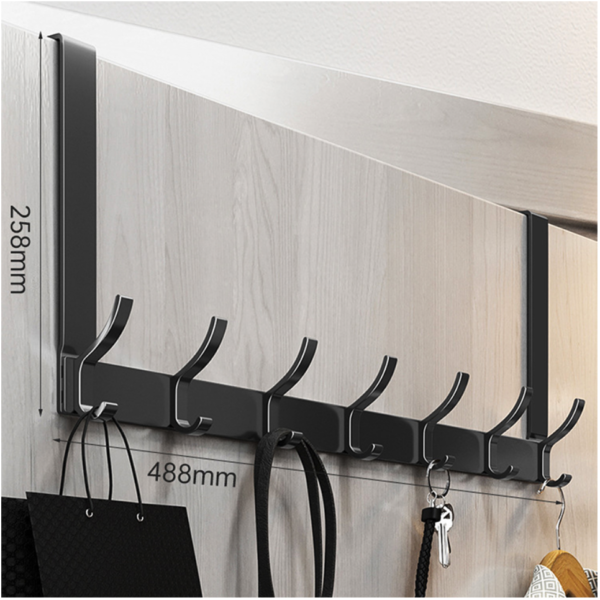 7 Hooks Over The Door Hook Hanger for Clothes