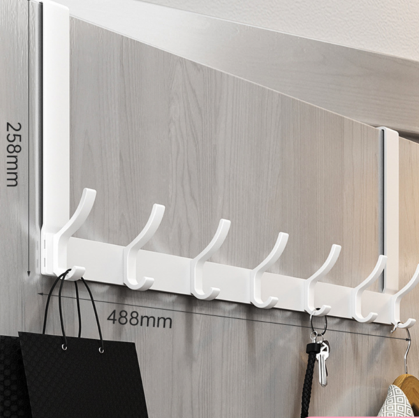 7 Hooks Over The Door Hook Hanger for Clothes - Image 7