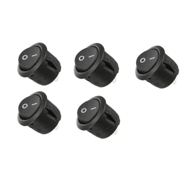 1/5/10 On/Off Black Round Rocker Switch Car Automotive 20mm - Image 7