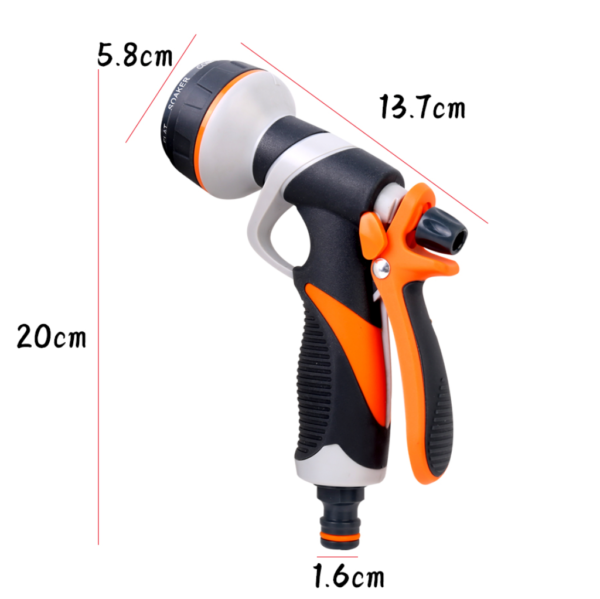 8 Function Garden Hose Pipe Water Sprayer Gun - Image 6
