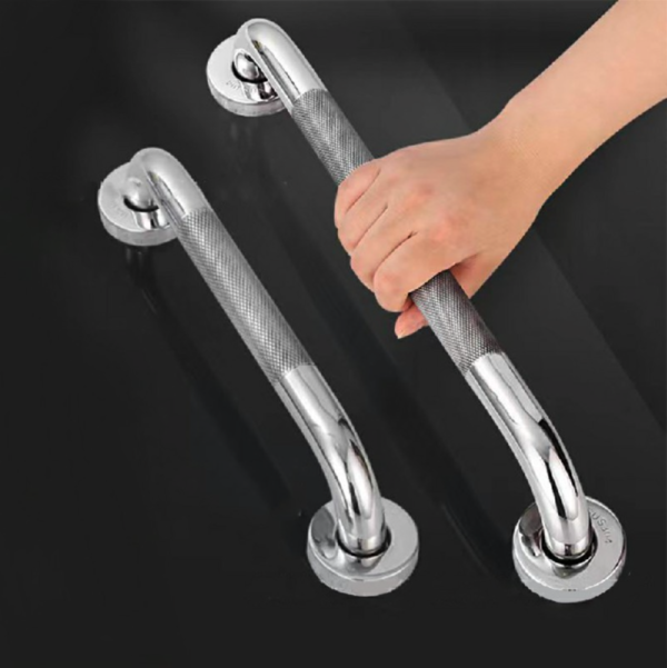 Anti Slip Bath Shower Safety Grab Bar Handle Chrome Stainless Steel - Image 4