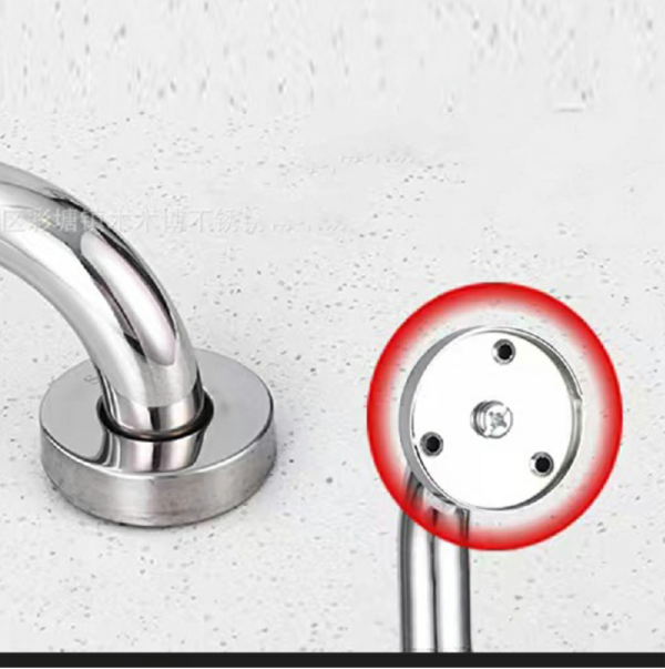 Anti Slip Bath Shower Safety Grab Bar Handle Chrome Stainless Steel - Image 6