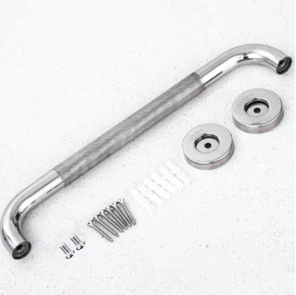 Anti Slip Bath Shower Safety Grab Bar Handle Chrome Stainless Steel - Image 7