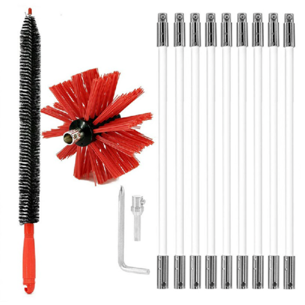 Flexible Chimney Sweep Set Flue Sweeping Brush