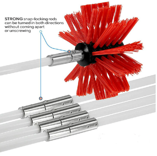 Flexible Chimney Sweep Set Flue Sweeping Brush - Image 3