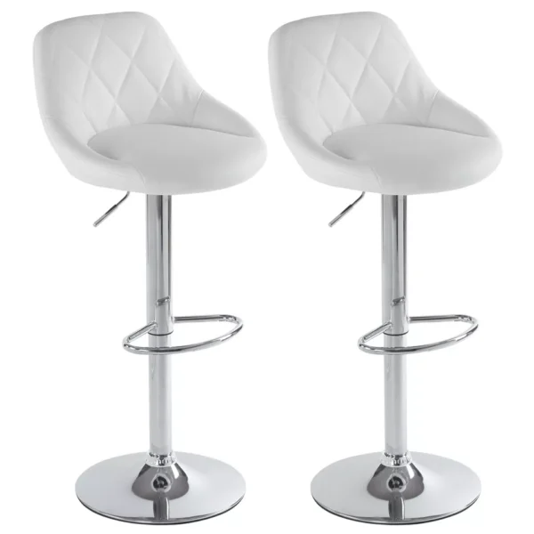 2Set Swivel Bar Stool Leather Chair with Lift-Up - Image 23