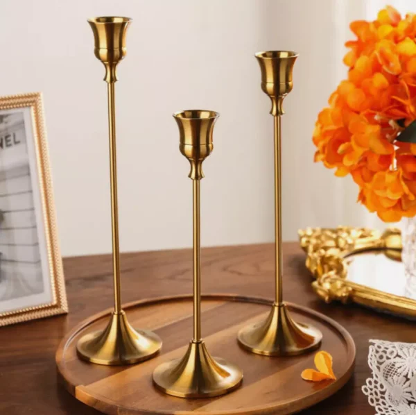 3Pcs Nordic Tall Candlestick Decorative Candle Holders - Image 20