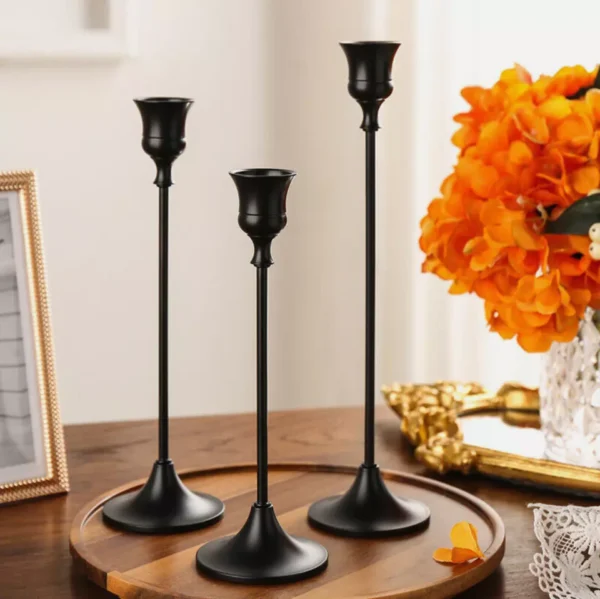 3Pcs Nordic Tall Candlestick Decorative Candle Holders - Image 18