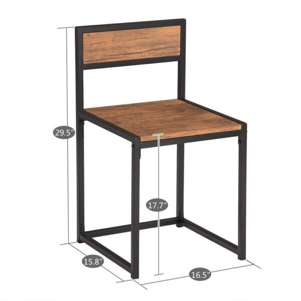 Small Dining Table 2 Chairs Set Space Saving - Image 18